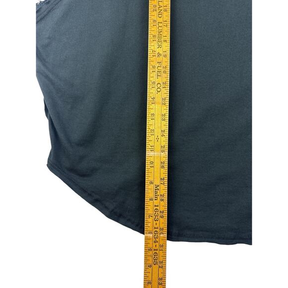 Free People Rough Around The Edge Top Black Dolman Sleeves Crochet Grommet Large - Picture 12 of 12